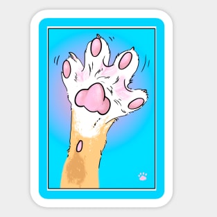 Paw Stretching Sticker